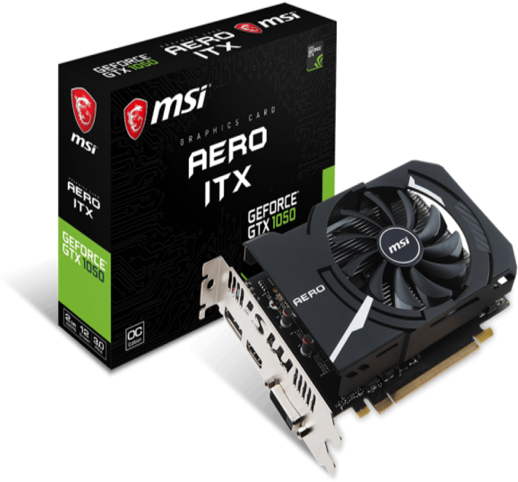 Msi Graphics Card Gef Gtx 1050 2gb Aero Itx 2g Ocv1 - Gtx 1070 Ti Aero (768x768), Png Download
