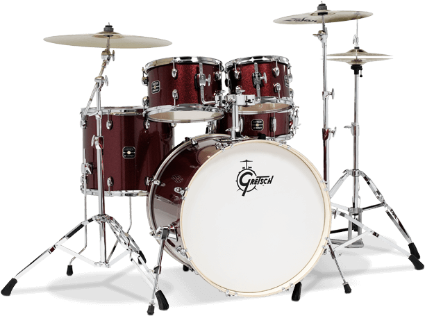 Gretsch Energy 5-piece Kit Ruby Sparkle With Zildjian - Gretsch Catalina Club Jazz (768x580), Png Download