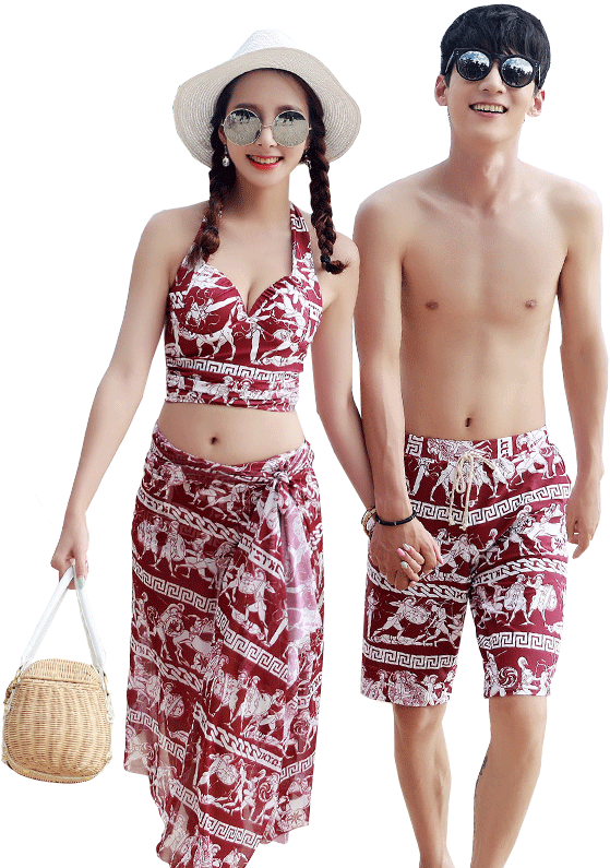 Spandex Polyester - Swimsuit Couples (800x800), Png Download