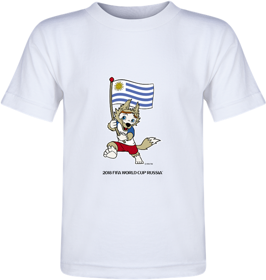 Uruguay 2018 Fifa World Cup Russia™ Zabivaka Toddler - Cartoon (600x600), Png Download