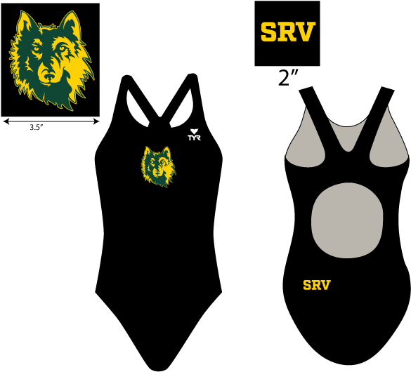 Srv Swim Team Women's Tyr Thick Strap Maxfit Swimsuit - Maillot (800x600), Png Download