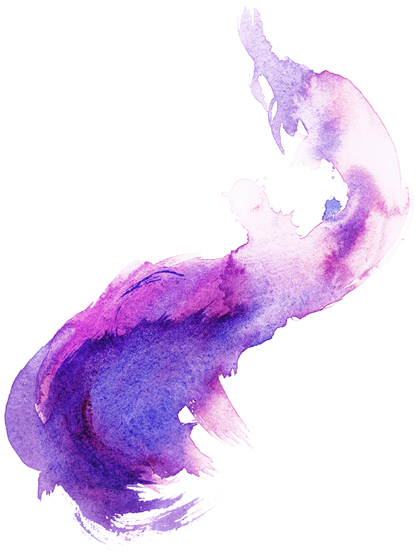 Transparent Purple Watercolor Png (600x800), Png Download