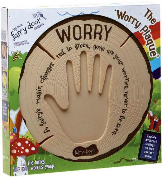 Interactive Worry Plaque - Irish Fairy Door Worry Plaque (1024x767), Png Download