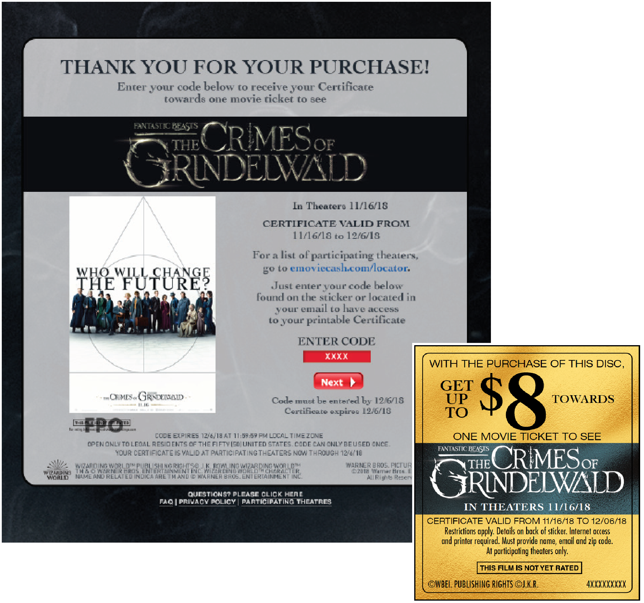 Home Entertainment Fantastic Beasts - Flyer (2175x2037), Png Download