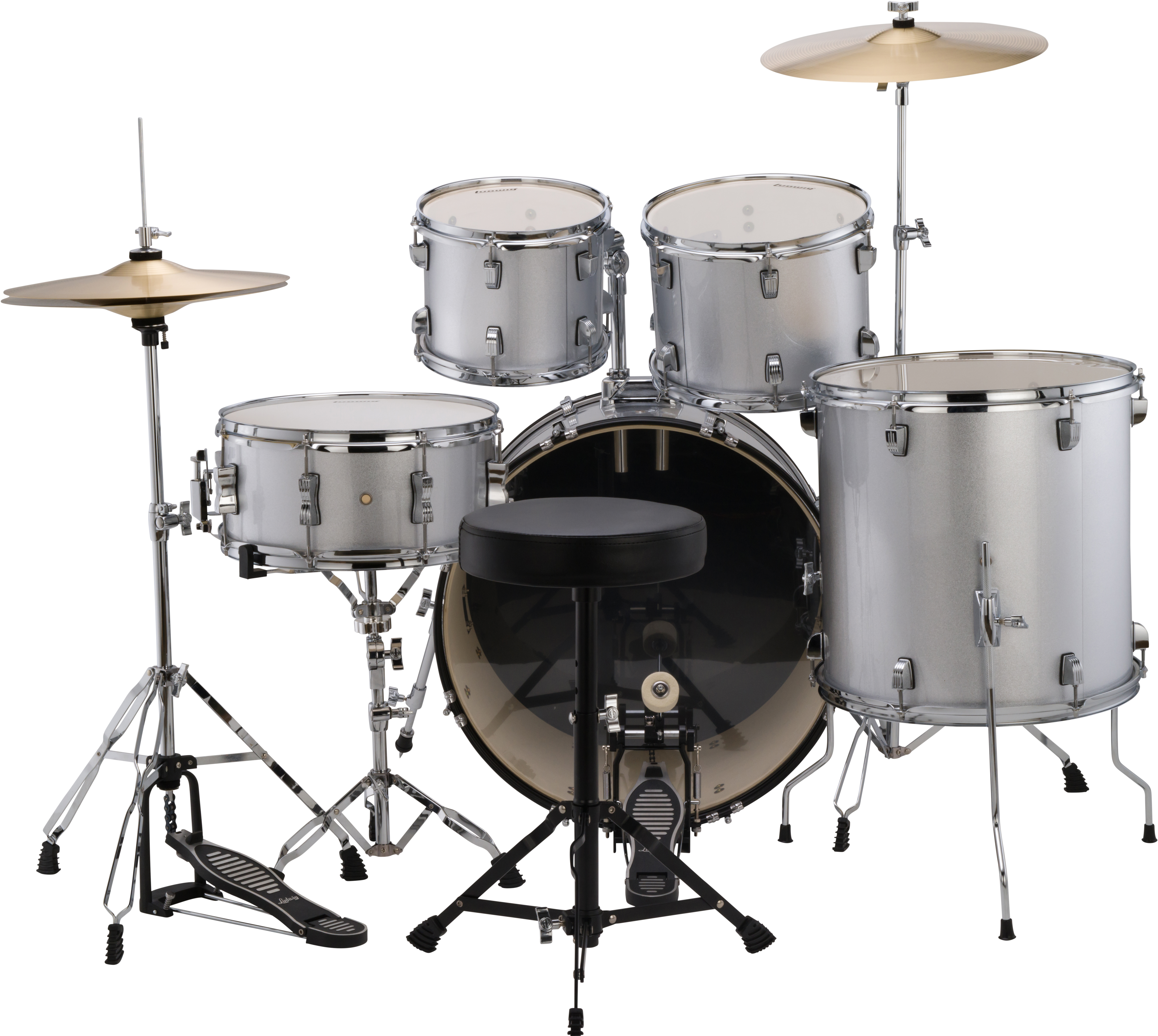 Zoom - Ludwig 5 Piece Drums (1050x788), Png Download