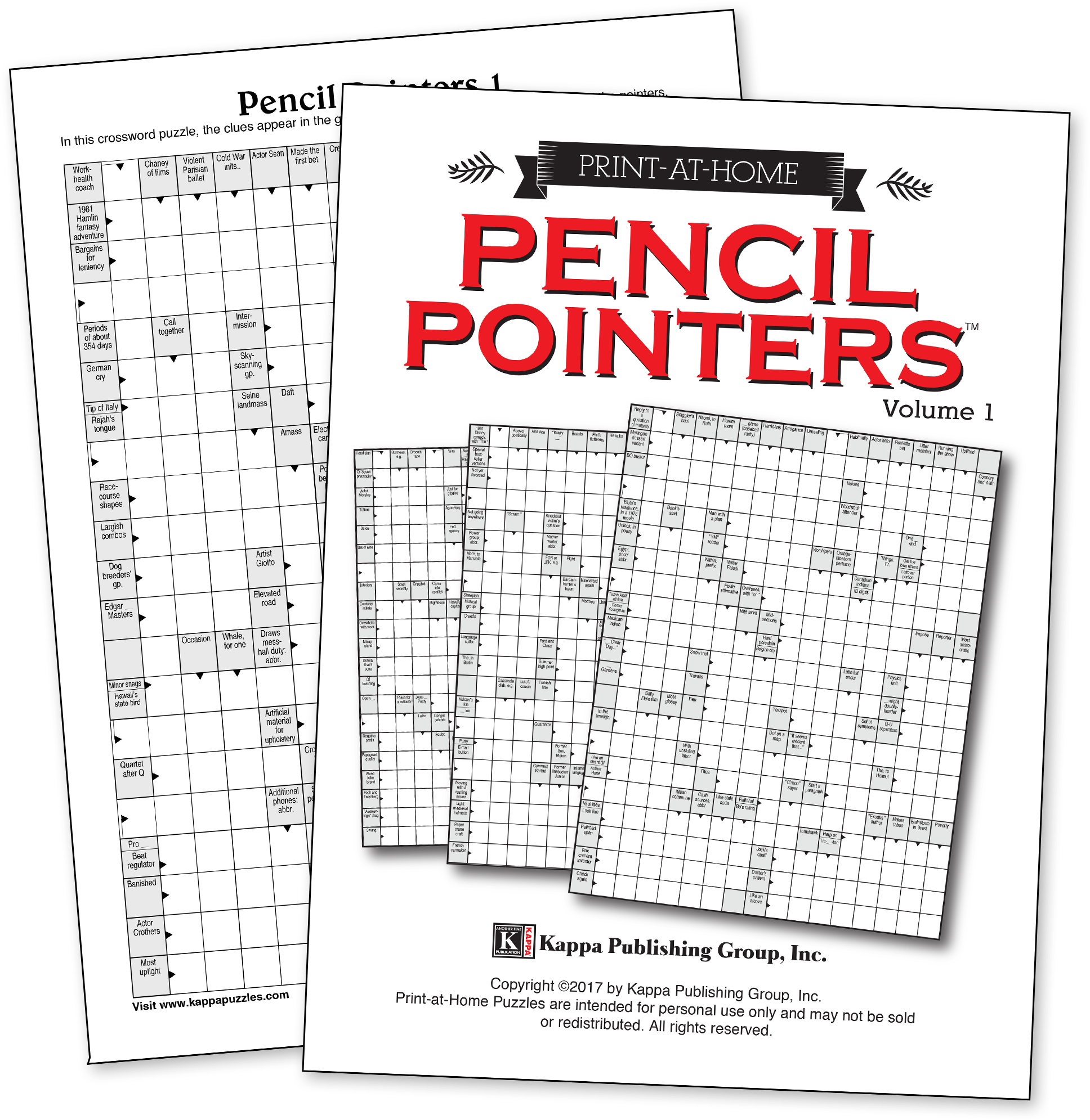 Print At Home Pencil Pointers - Pencil Pointers Crossword Puzzles (2083x2083), Png Download