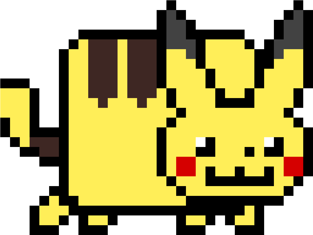 Pikachu Nyan Cat Pixel Art - Norway Nyan Cat (1184x1184), Png Download