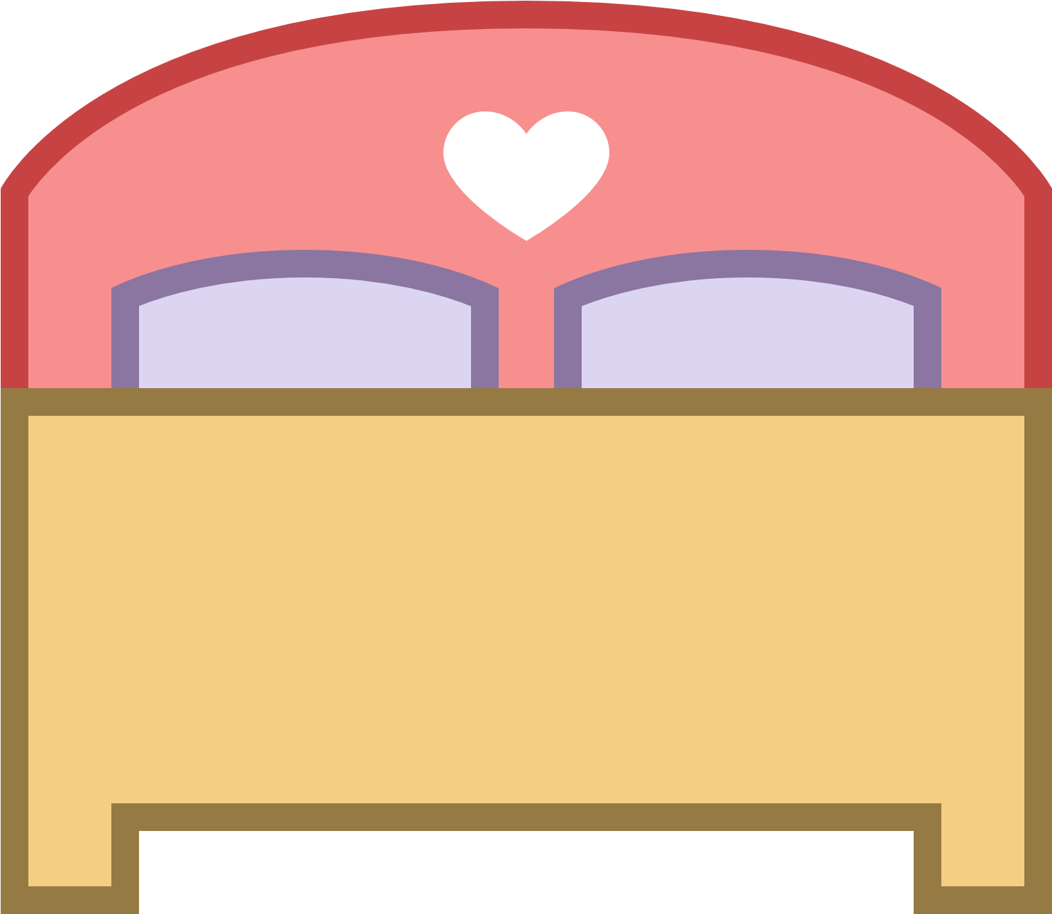 Double Bed Icon - Sleeping In Bed Icon (1600x1600), Png Download