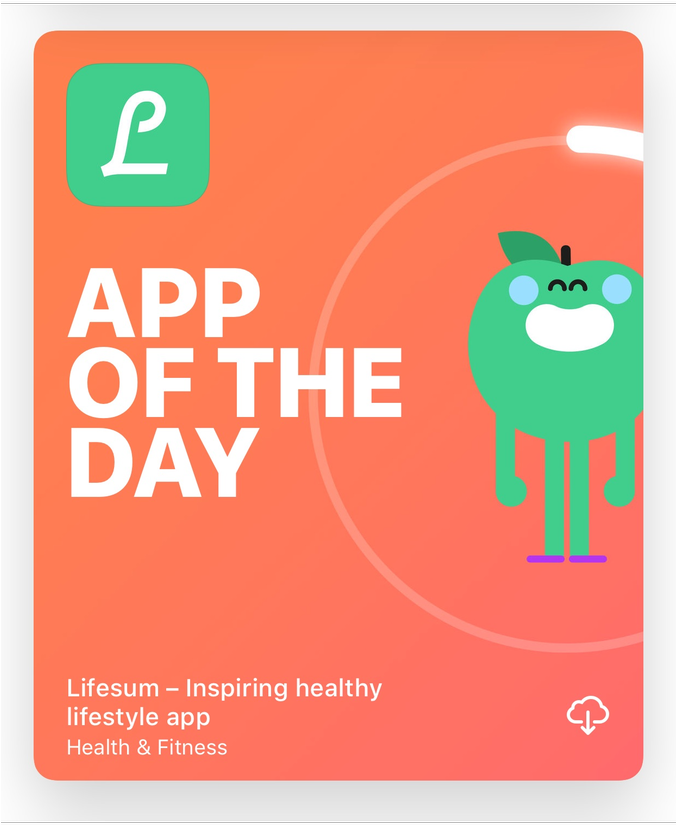 Promoted As “app Of The Day” On The - Lifesum (675x1200), Png Download
