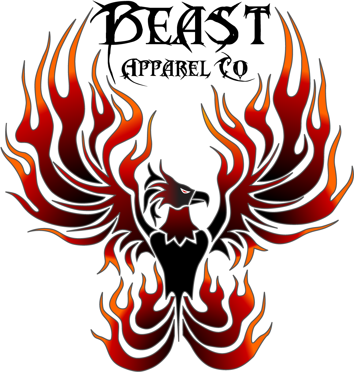 Beast Phoenix Apparel Co Logo Cleaned Font Png University - Illustration (1224x1635), Png Download