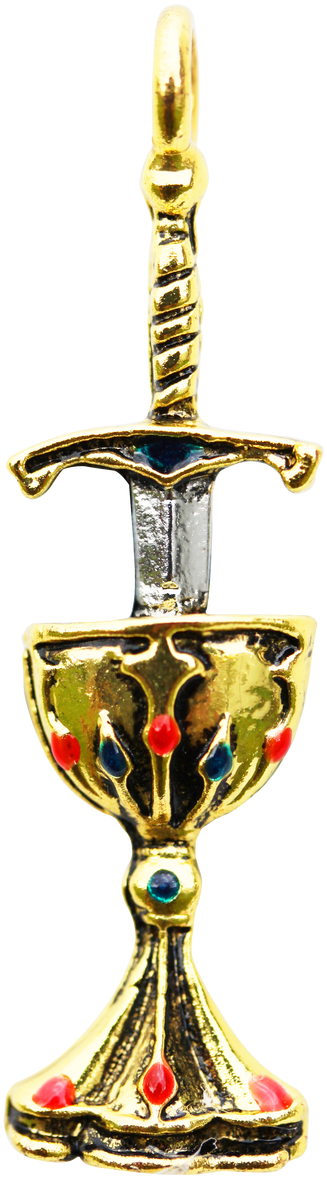 Sword And Chalice (548x1280), Png Download