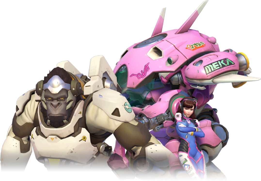 Winston & D - Peni Parker D Va (1150x844), Png Download