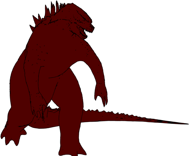 Freestyle Anime Godzilla2 Halfsit5 Red7 Freestyle Anime - Godzilla Clipart Red (960x540), Png Download