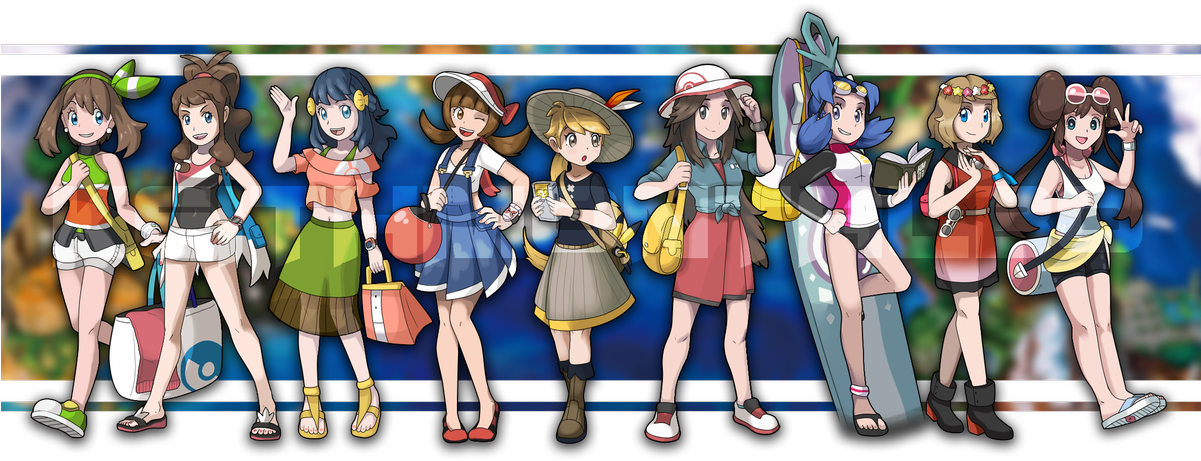72 Replies 458 Retweets 711 Likes - Alolan Pokegirls (1200x474), Png Download