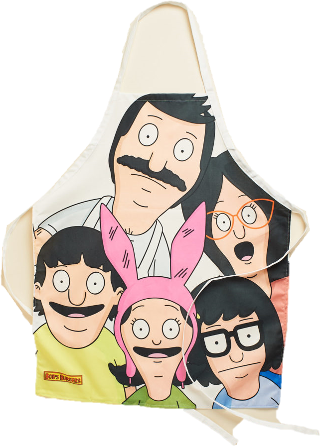 Bobs Burgers Exclusive Geek Fuel Exp Large Apron - Cartoon (733x933), Png Download
