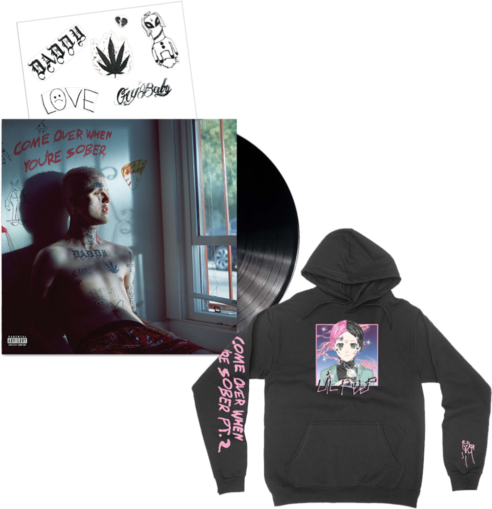 Come Over When You're Sober Pt 2 Hoodie Bundle The - Lil Peep Vinyl (1024x1024), Png Download