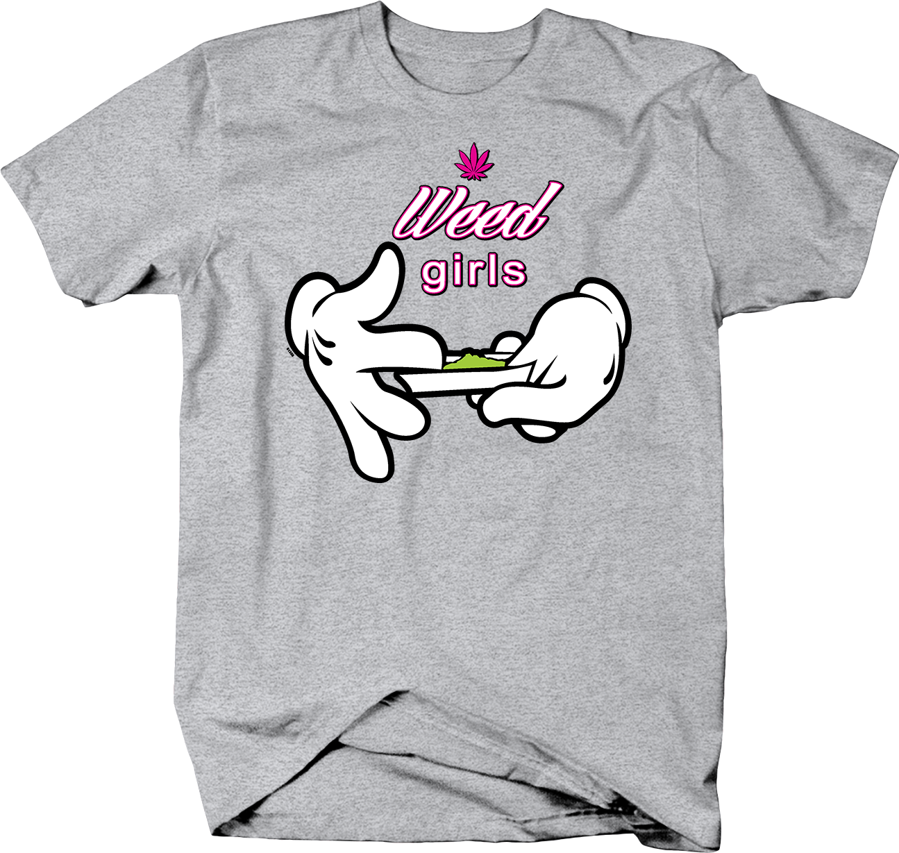 Weed Girls Rolling Joint Marijuana Smoke Weed Blaze - Shirt (1295x1229), Png Download