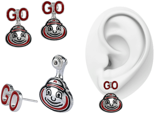 Ohio State University Evie Earrings - Earrings (600x600), Png Download