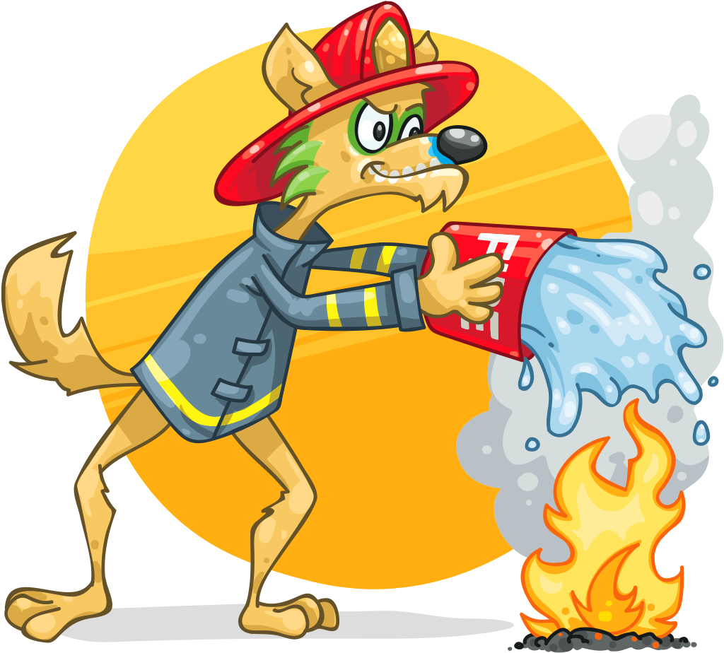 Small Fire - Cartoon (1024x1024), Png Download