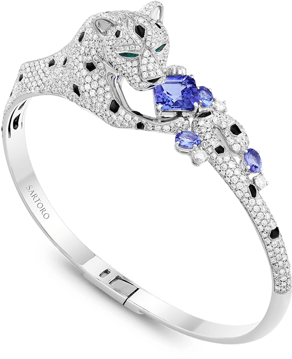 Snow Leopard Bangle - Pre-engagement Ring (1200x1200), Png Download