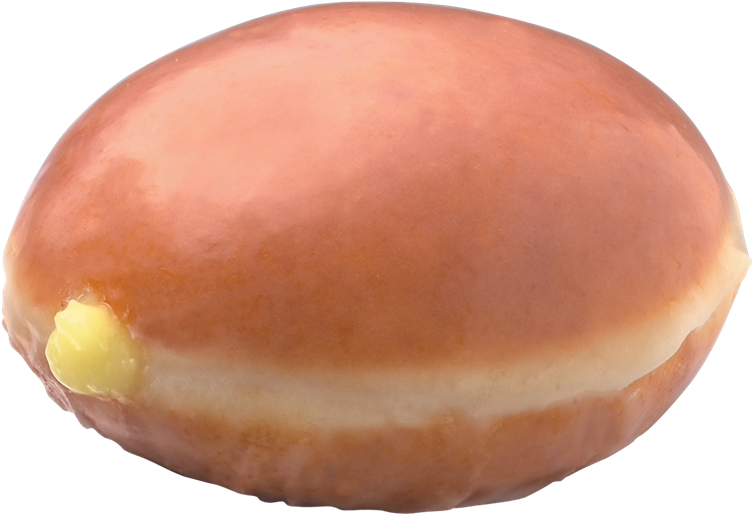 Glazed Lemon Filled - Macaroon (900x720), Png Download