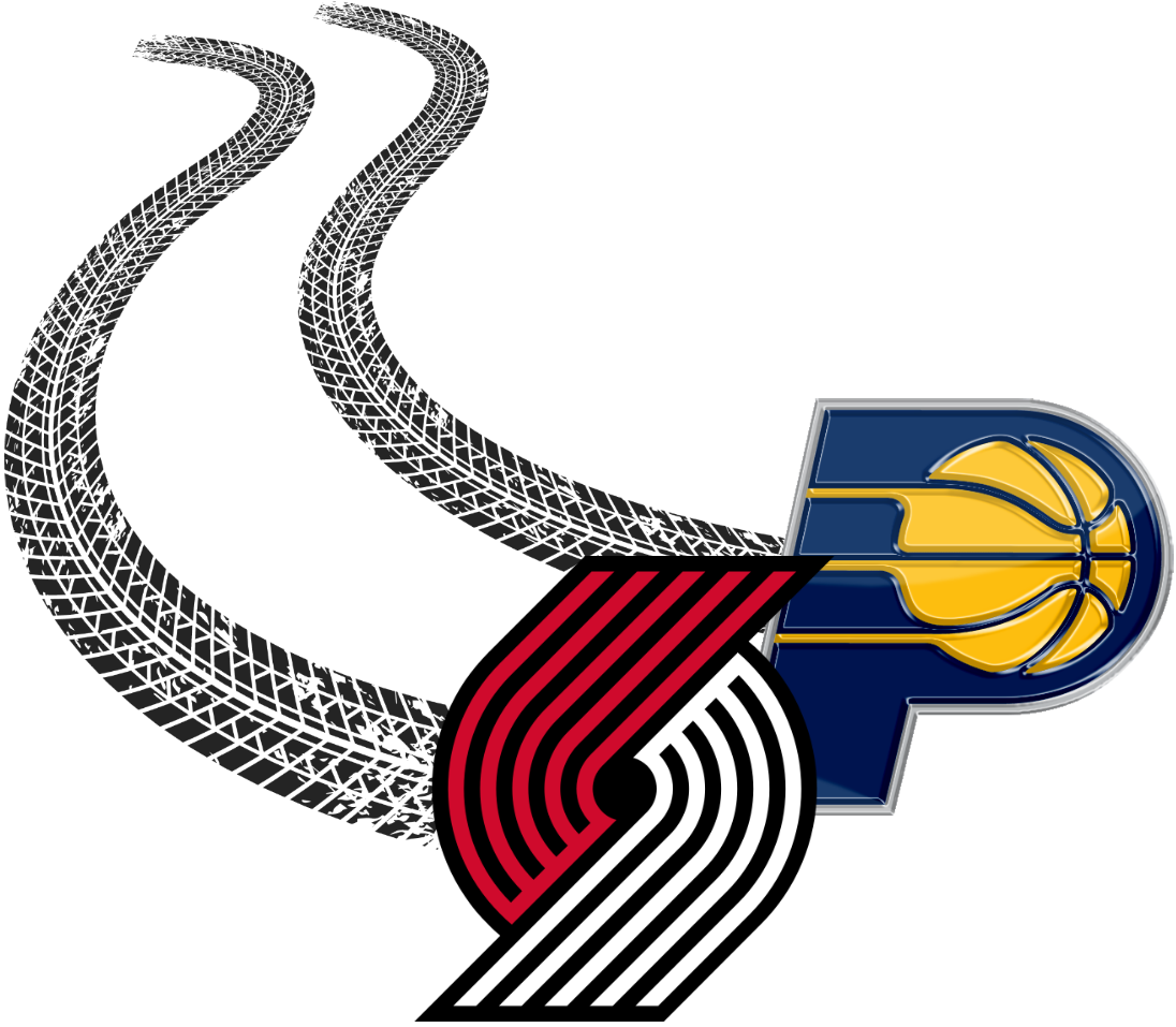 [ Img] - Trail Blazers (1096x957), Png Download