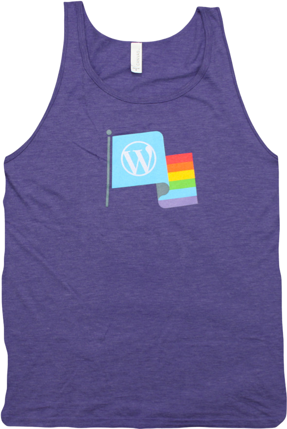 Wordpress Pride - Active Tank (1024x1024), Png Download
