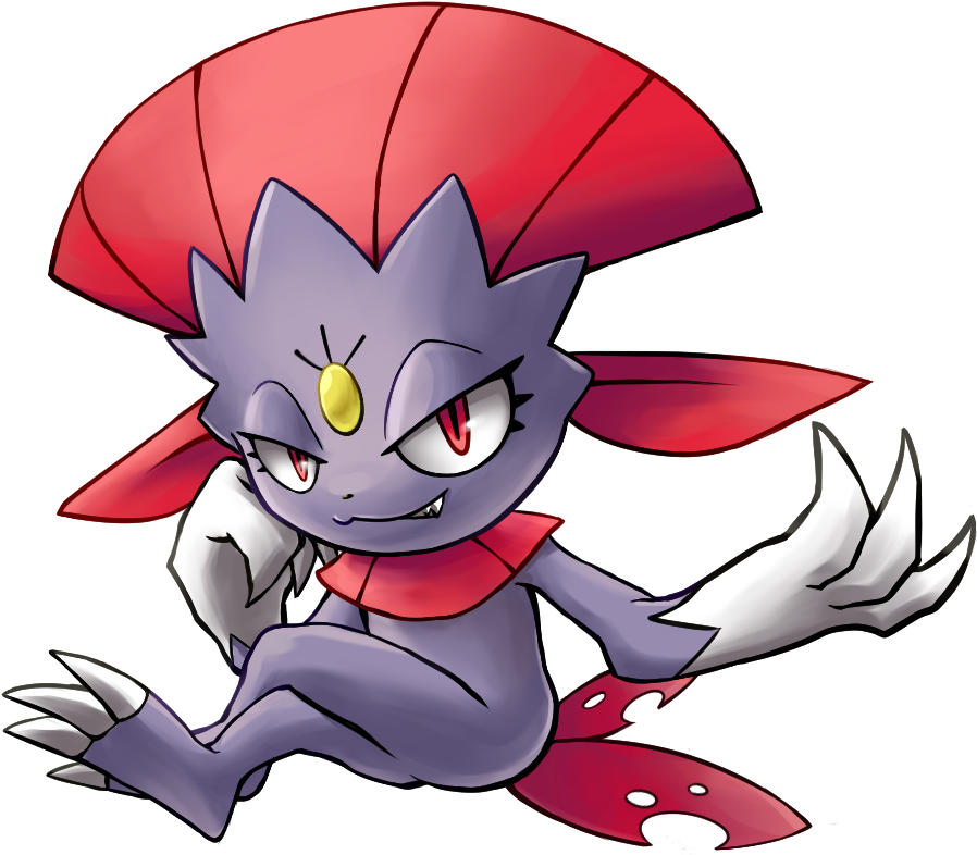 Azhar,the Weavile - Cartoon (986x869), Png Download