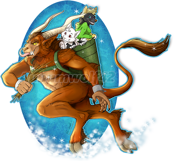 Fun Times With Krampus - Illustration (720x648), Png Download