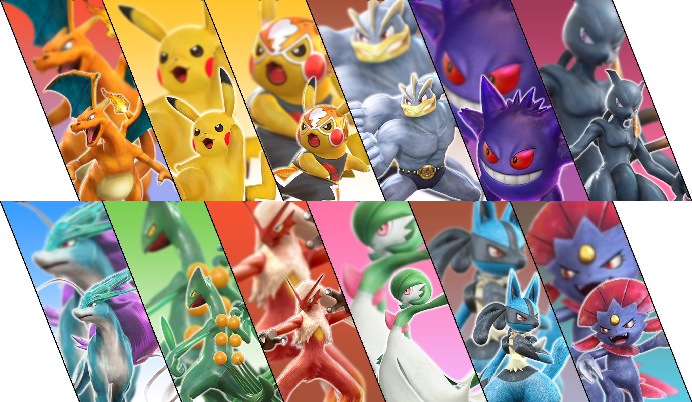 Pokkén Tournament Pikachu Cartoon - Pokken Tournament Dx Characters (1377x800), Png Download