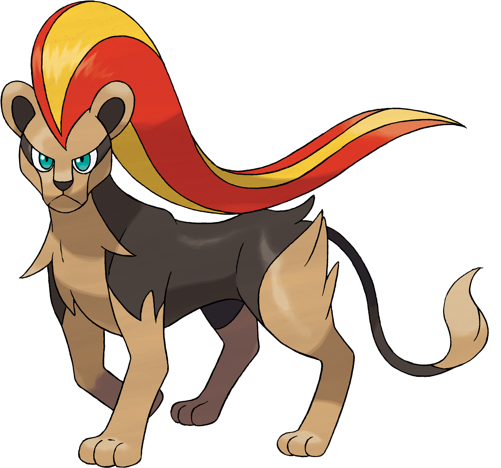 Female Pyroar - Pyroar Female (1776x1701), Png Download