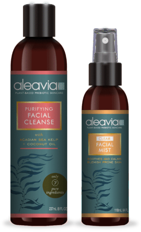 Aleavia Prebiotic Acne Repair Duo - Acne (557x800), Png Download