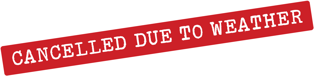 Saturday Events Canceled Due To Inclement Weather - Out Of Stock Banner (1500x996), Png Download