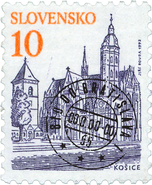 Košice - Postage Stamp (537x651), Png Download