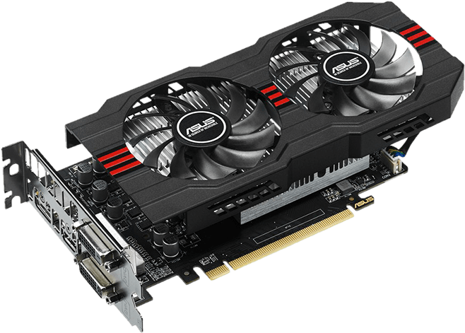 Placa De Vídeo Asus Radeon R7 360 2gb R7360 Oc 2gd5 - Radeon R7 360 2gb Amd (665x494), Png Download