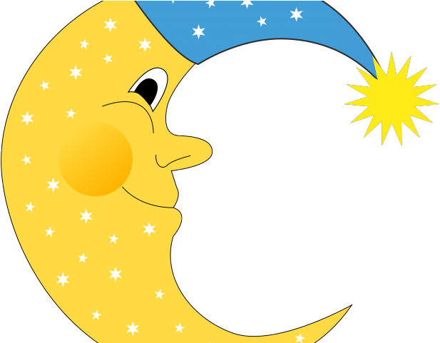 Transparent Moon Cartoon Png (640x480), Png Download