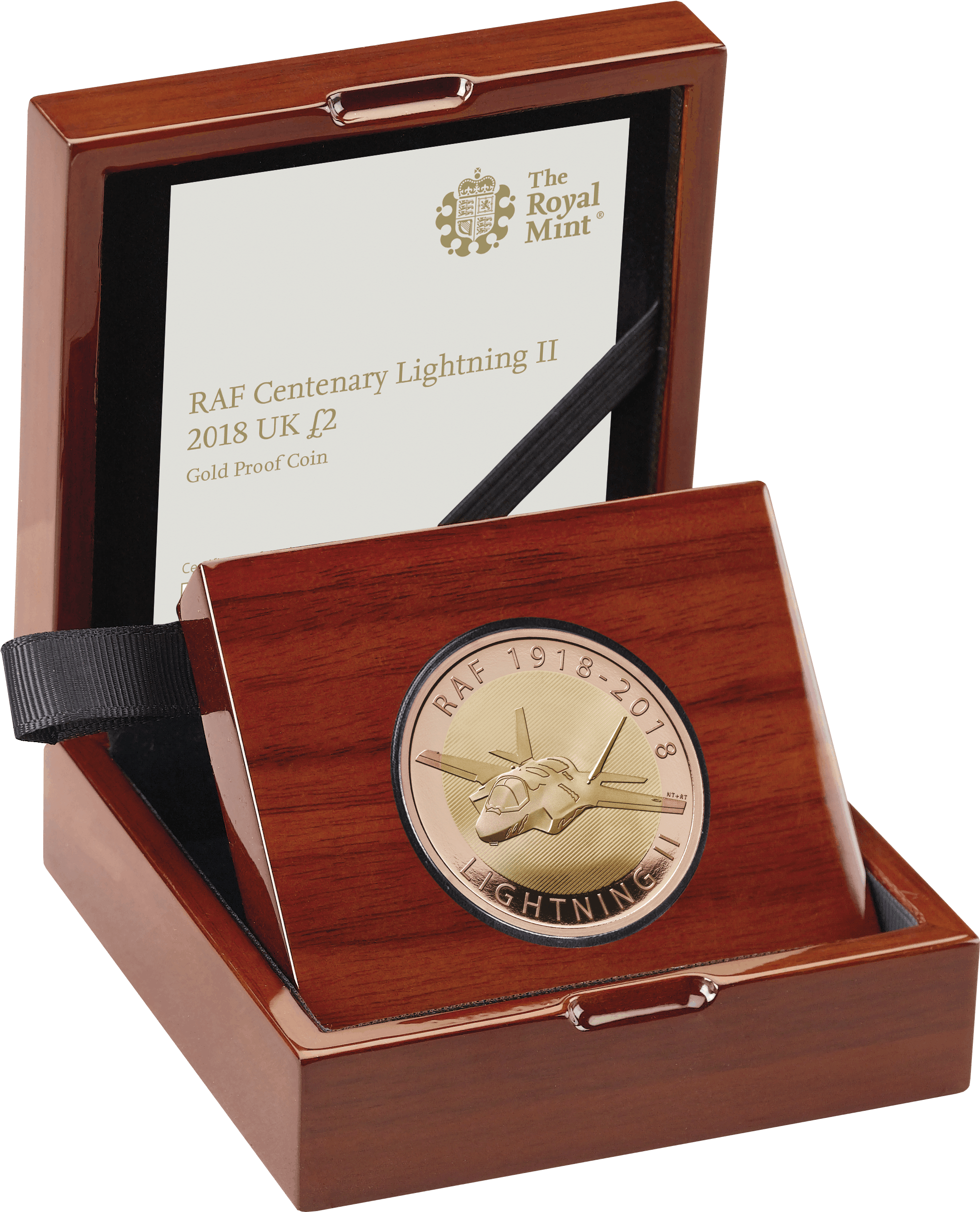 The Raf Centenary 2018 Lightning Ii Uk Gold Proof £2 - Royal Wedding 2018 Uk 5 Gold Proof Coin (2209x2769), Png Download