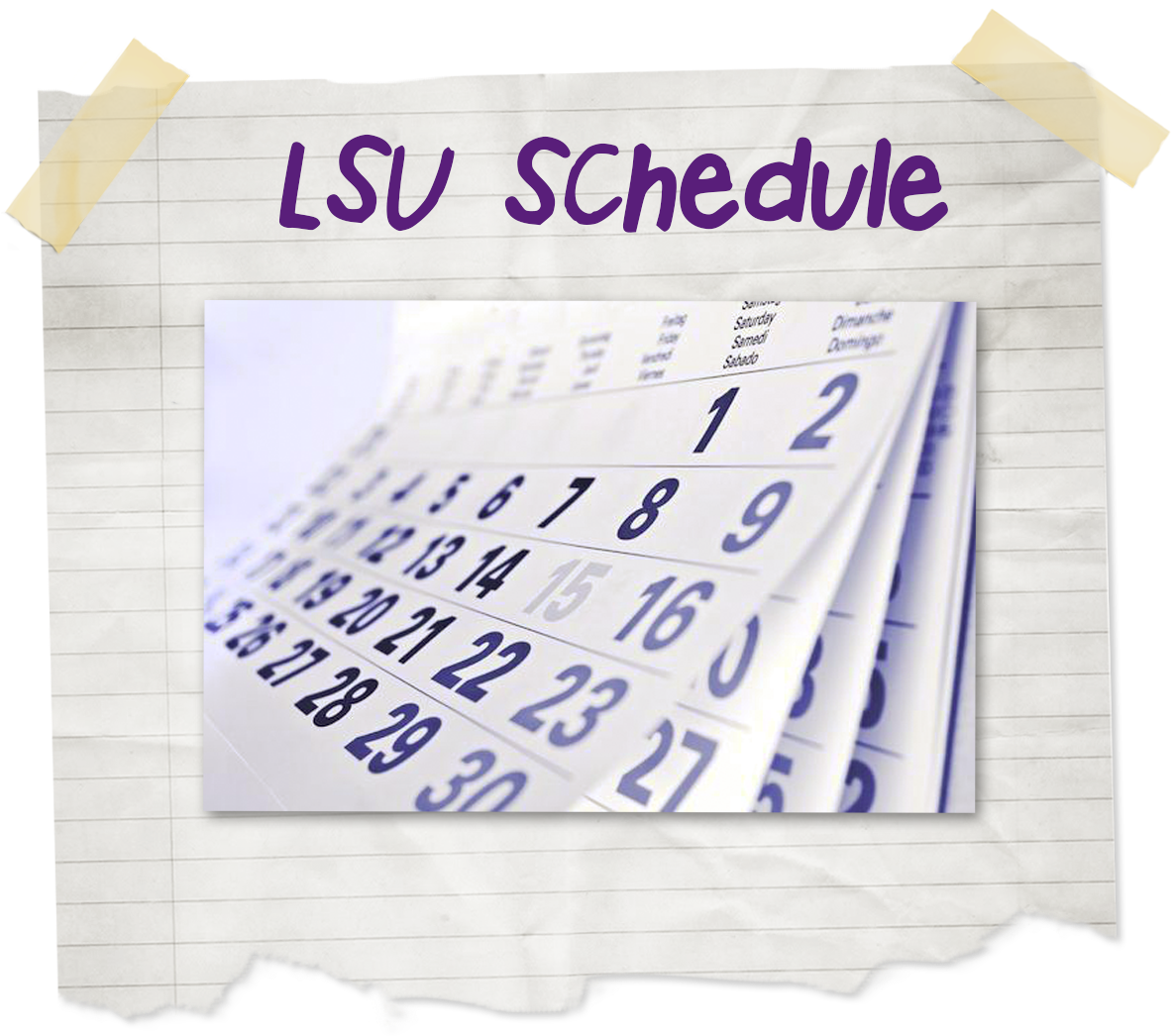 The Official Site Of Lsu Athletics - Paper (1201x1080), Png Download