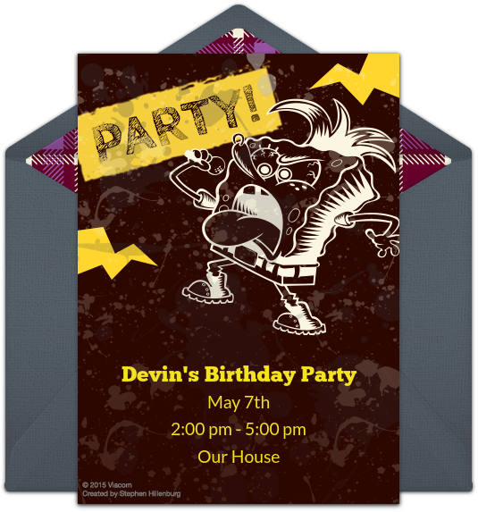 Spongebob Spongitude Online Invitation - Graphic Design (650x650), Png Download