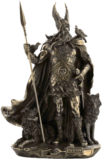 Wu-1028 From Medieval Collectibles - Odin Sculpture (555x555), Png Download