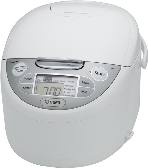 Jax-r Series White Micom Rice Cooker With Tacook Cooking - Rice Cooker (600x600), Png Download