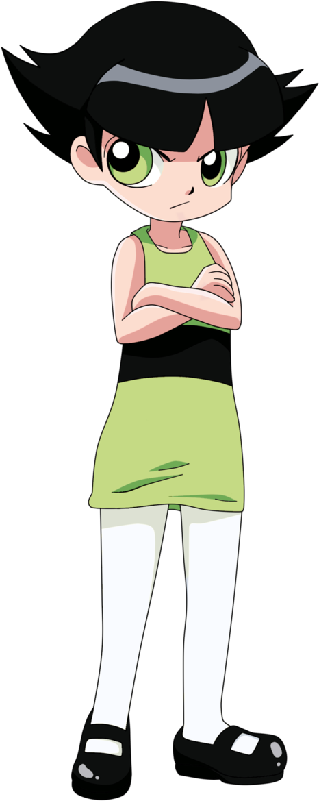 Buttercup Powerpuff Girls Png Transparent File - The Powerpuff Girls (663x1206), Png Download