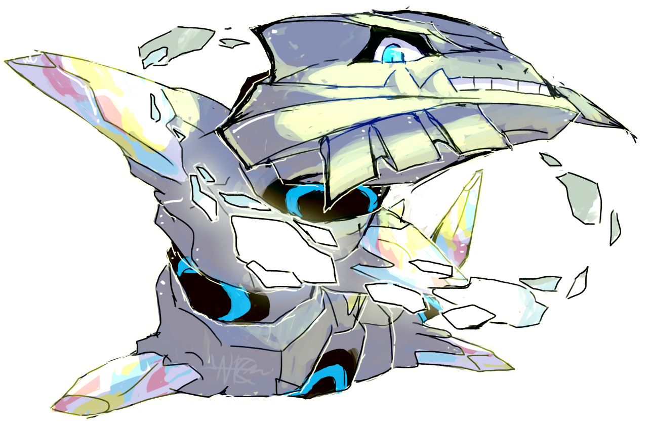 She Was The Hardest Part Of The Whole Drawing And Turned - Pokemon Mega Steelix Pixiv (1280x840), Png Download