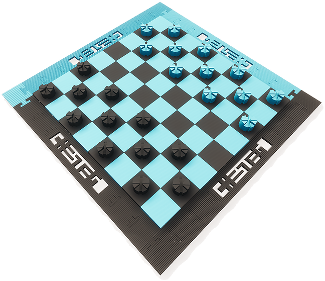Jump8 - Chess Board Wood (679x577), Png Download