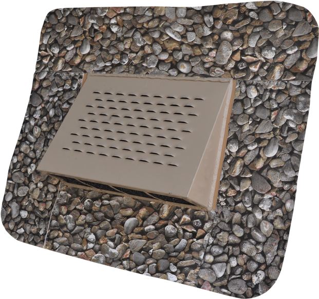 Parapet Wall Vent Front - Pebble (661x609), Png Download
