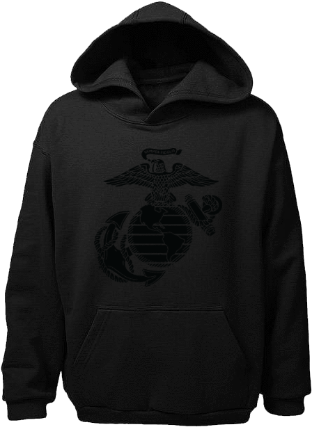 Blackout Ega Usmc Hoodie - Sweatshirt (700x700), Png Download