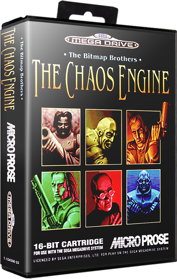 Sega Mega Drive Europe 3d Boxes - Chaos Engine (729x1134), Png Download