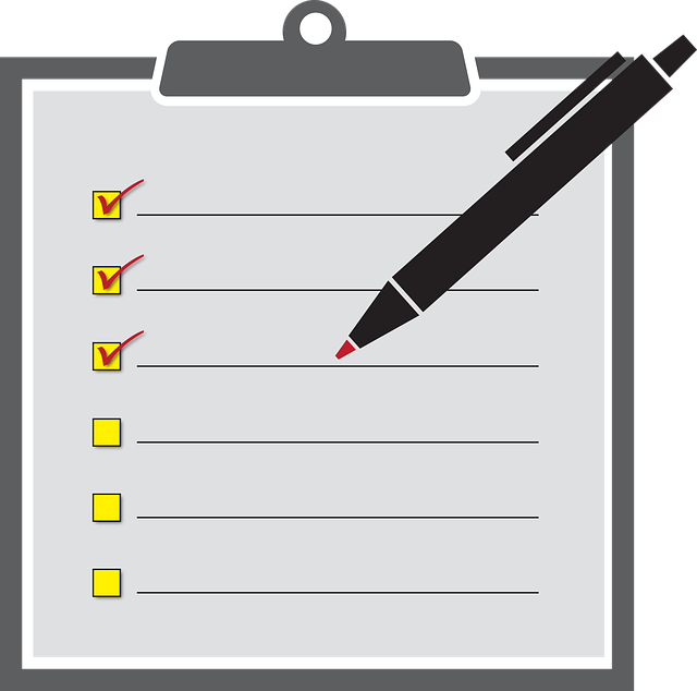 Check List With Boxes (640x634), Png Download