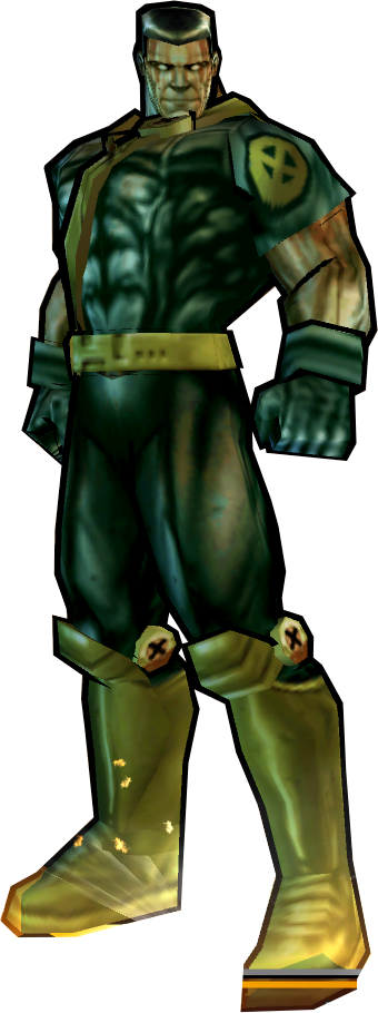 Colossus' Dark Outfit Fix - Cartoon (340x910), Png Download