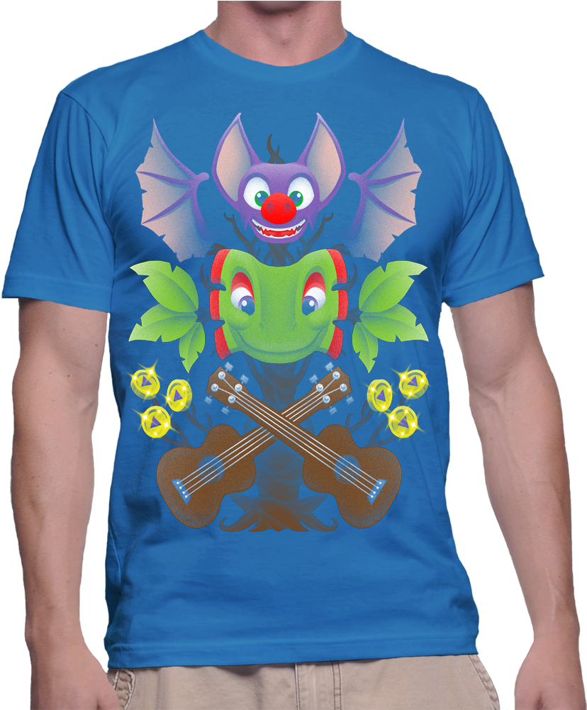 Yooka Laylee Print Alt - Am Graphic Designer T Shirts (1020x1000), Png Download